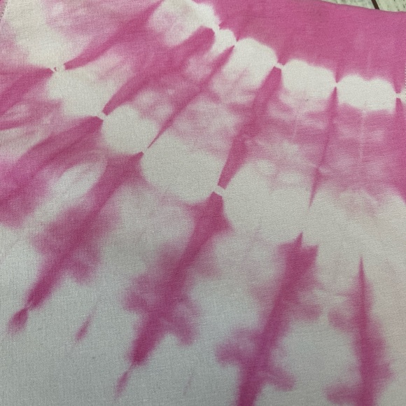 JoyLab Women’s Pink Tie-Dye Cropped Long Sleeve Sweatshirt – Size Medium - Picture 11 of 14